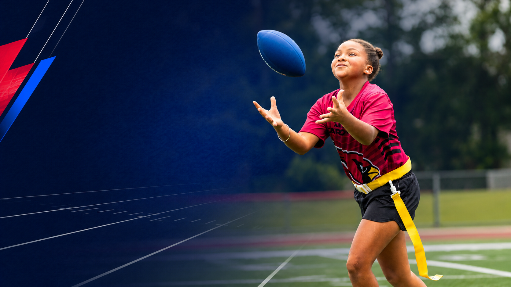 NFL FLAG athletes celebrating and building team culture